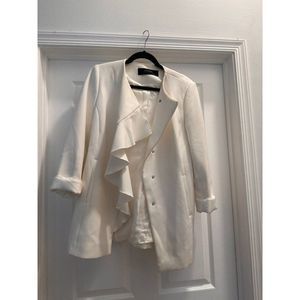 Zara Women's Jacket & Coat White size large